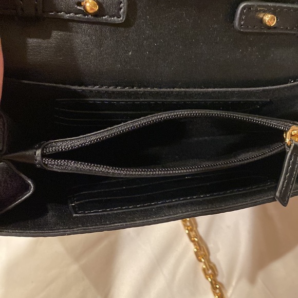 MARC JACOBS NEW YORK EMPIRE CITY WALLET CROSBODY BAG PURSE GOLD CHAIN - Picture 14 of 16